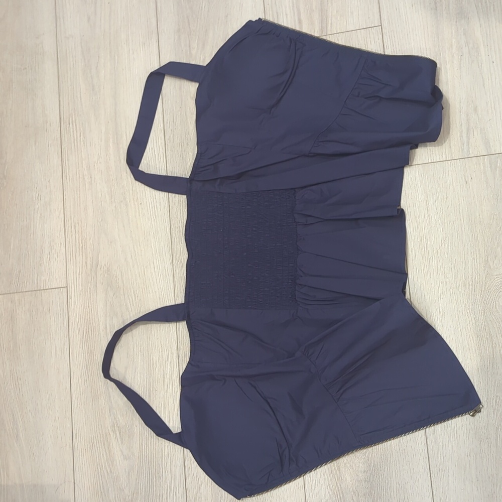 Blue Zip Up Top - Picture 9 of 10